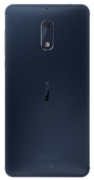 Nokia 6 Dual Sim - 32GB, 3GB RAM, 4G LTE, Blue